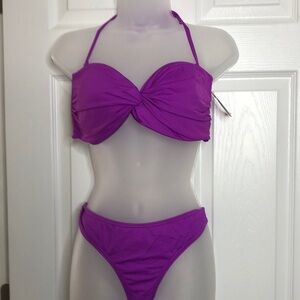 Atmosphere Bikini Purple Pink Two Piece Bikini Padded Removable Strap Top 14